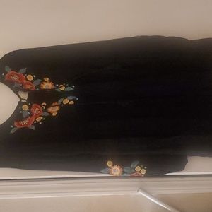 Free People embroidered mini dress